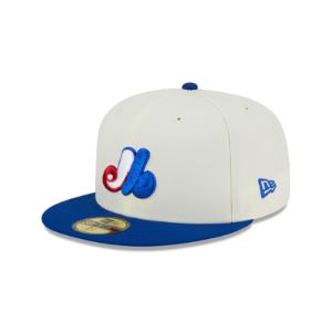 Montreal Expos Throwback White 59FIFTY Fitted Hat sold by New Era