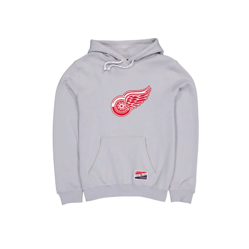 Detroit Red Wings Throwback Gray Hoodie sold by New Era