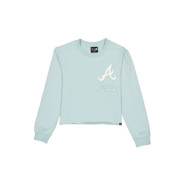 Atlanta Braves Minty Breeze Logo Select Women's T-Shirt sold by New Era