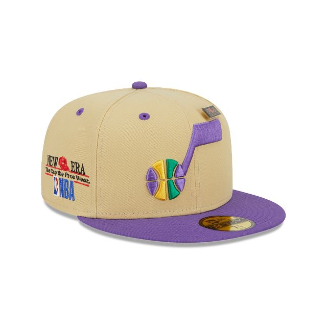 Utah Jazz Tan 59FIFTY Fitted Hat sold by New Era