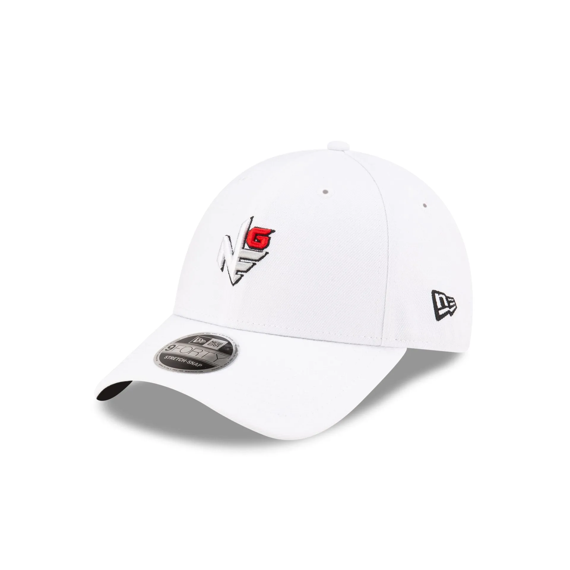 New Era Golf Optic White 9FORTY Stretch Snap Hat sold by New Era