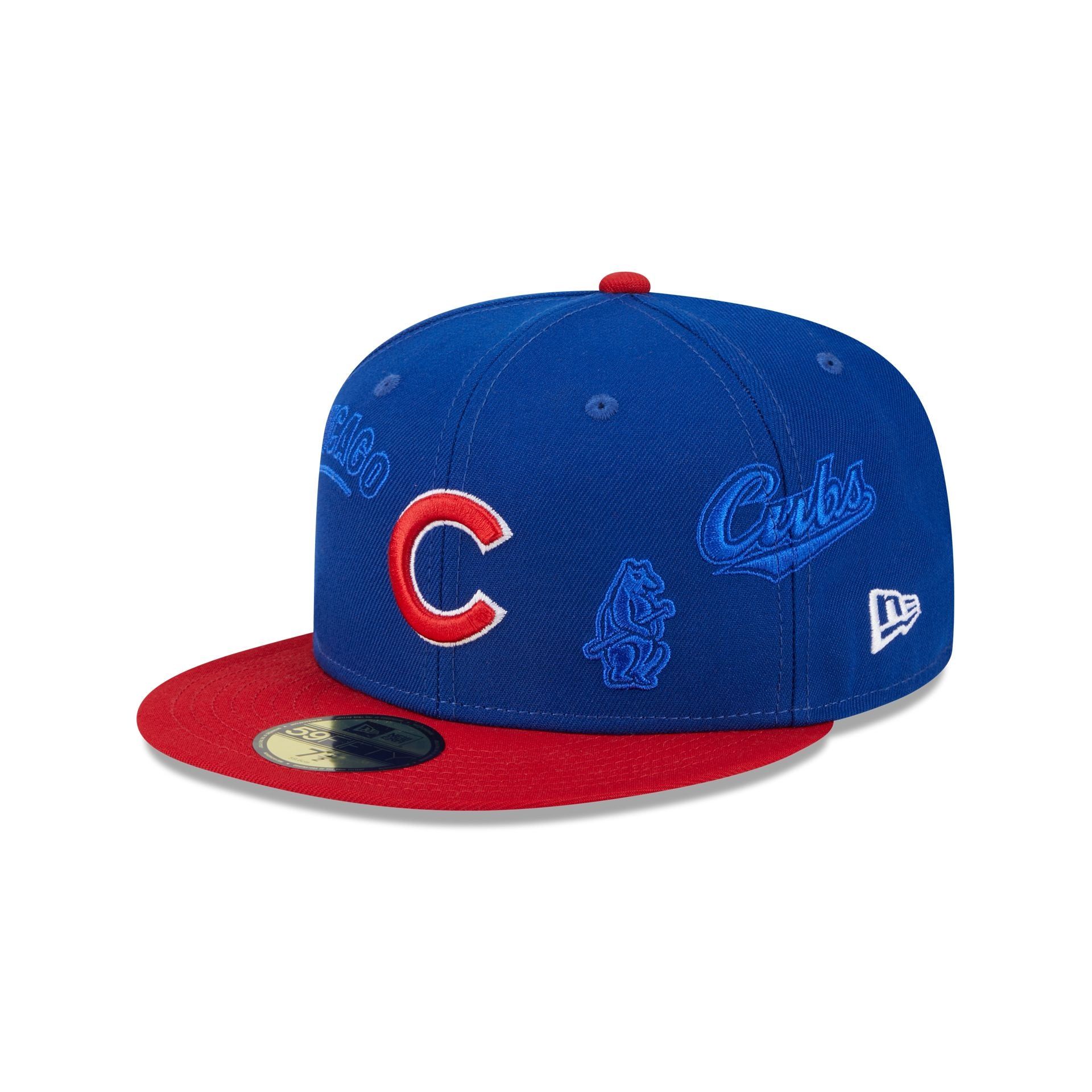 Chicago Cubs Multi Logo 59FIFTY Fitted Hat sold by New Era