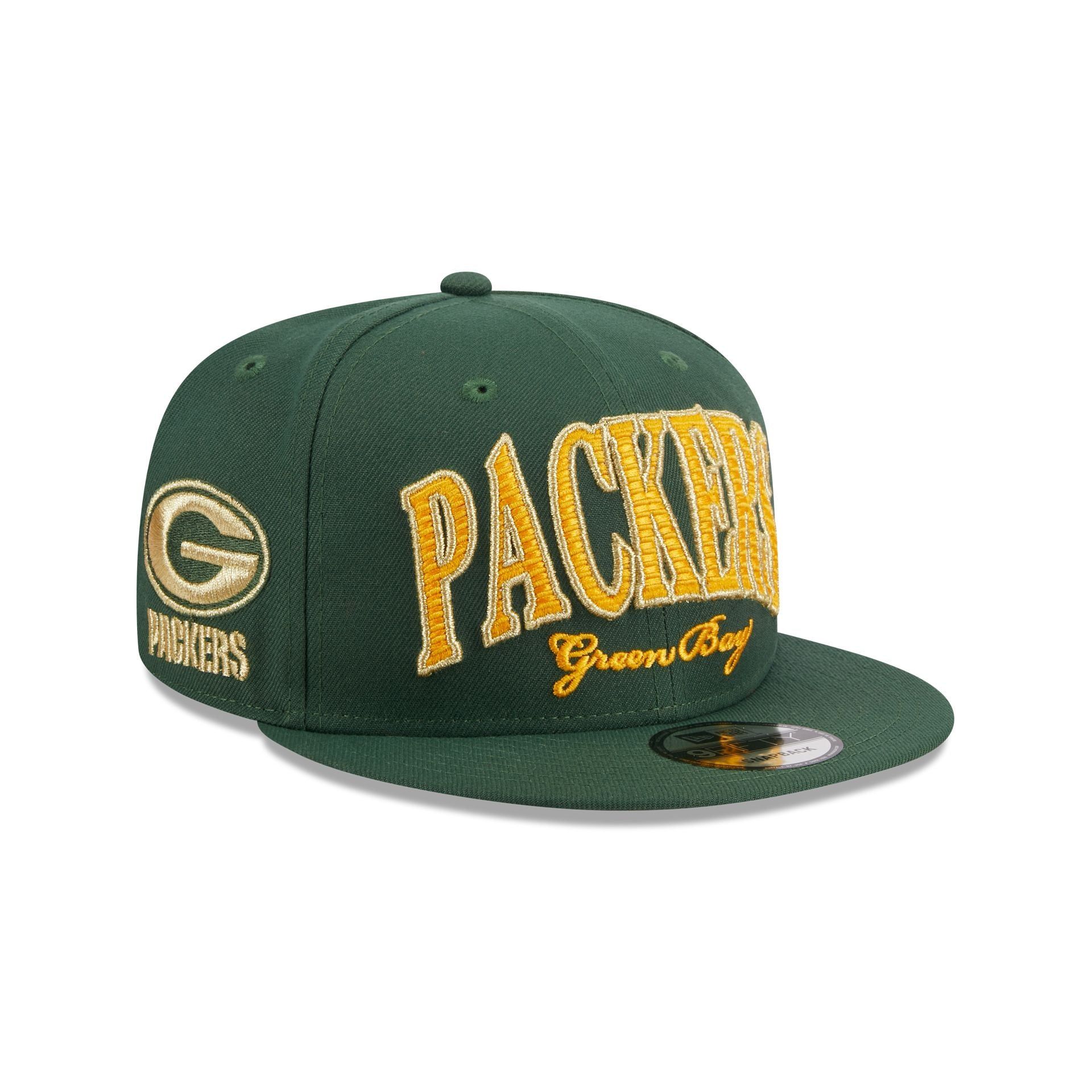 Green Bay Packers Throwback 9FIFTY Snapback Hat sold by New Era