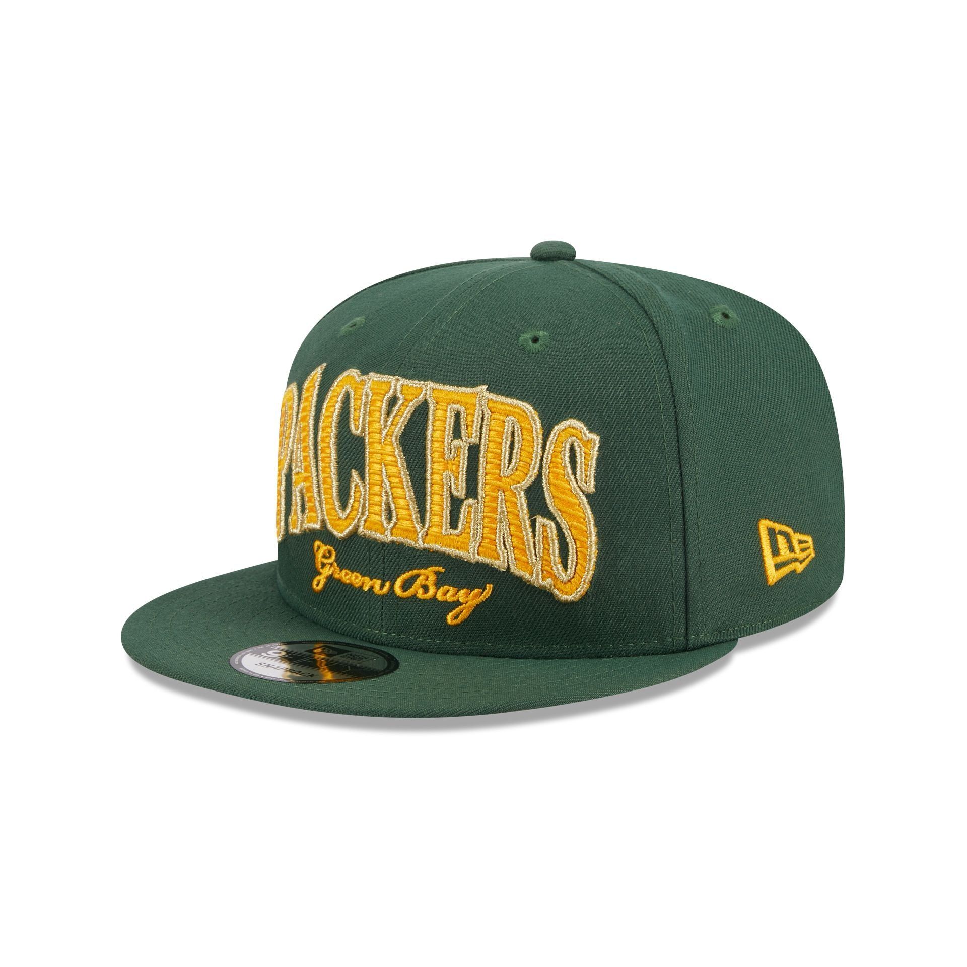 Green Bay Packers Throwback 9FIFTY Snapback Hat sold by New Era product image thumbnail 3