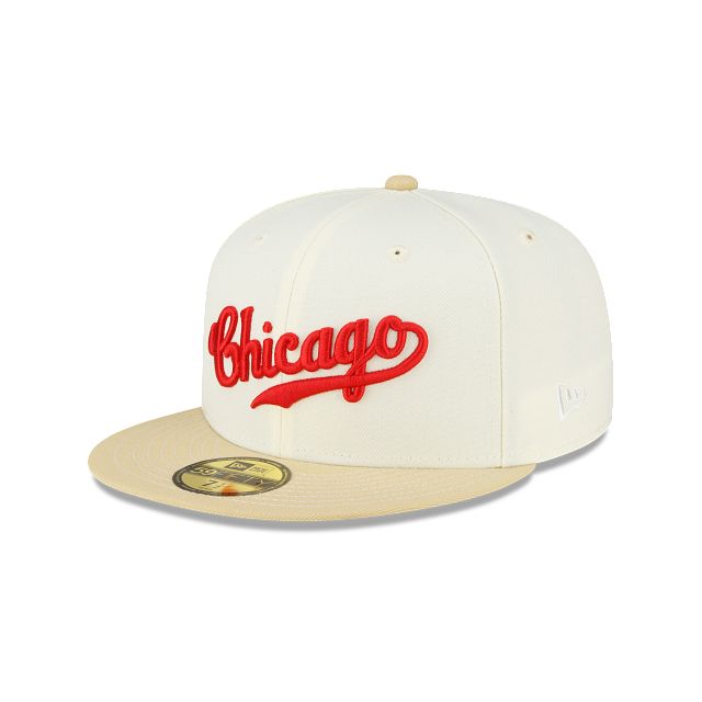 Just Caps Chrome Chicago Cubs 59FIFTY Fitted Hat sold by New Era