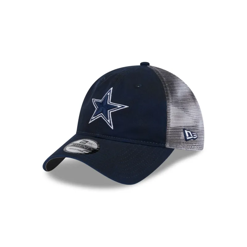 Dallas Cowboys Slick 9TWENTY Trucker Hat sold by New Era