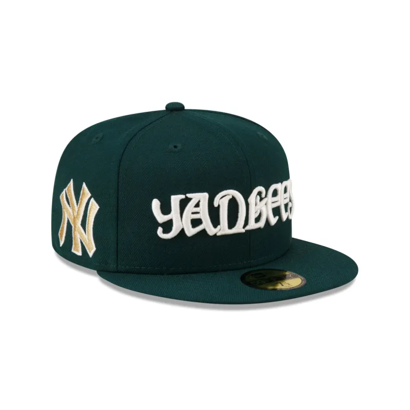 Just Caps Dark Green Wool New York Yankees 59FIFTY Fitted Hat sold by New Era