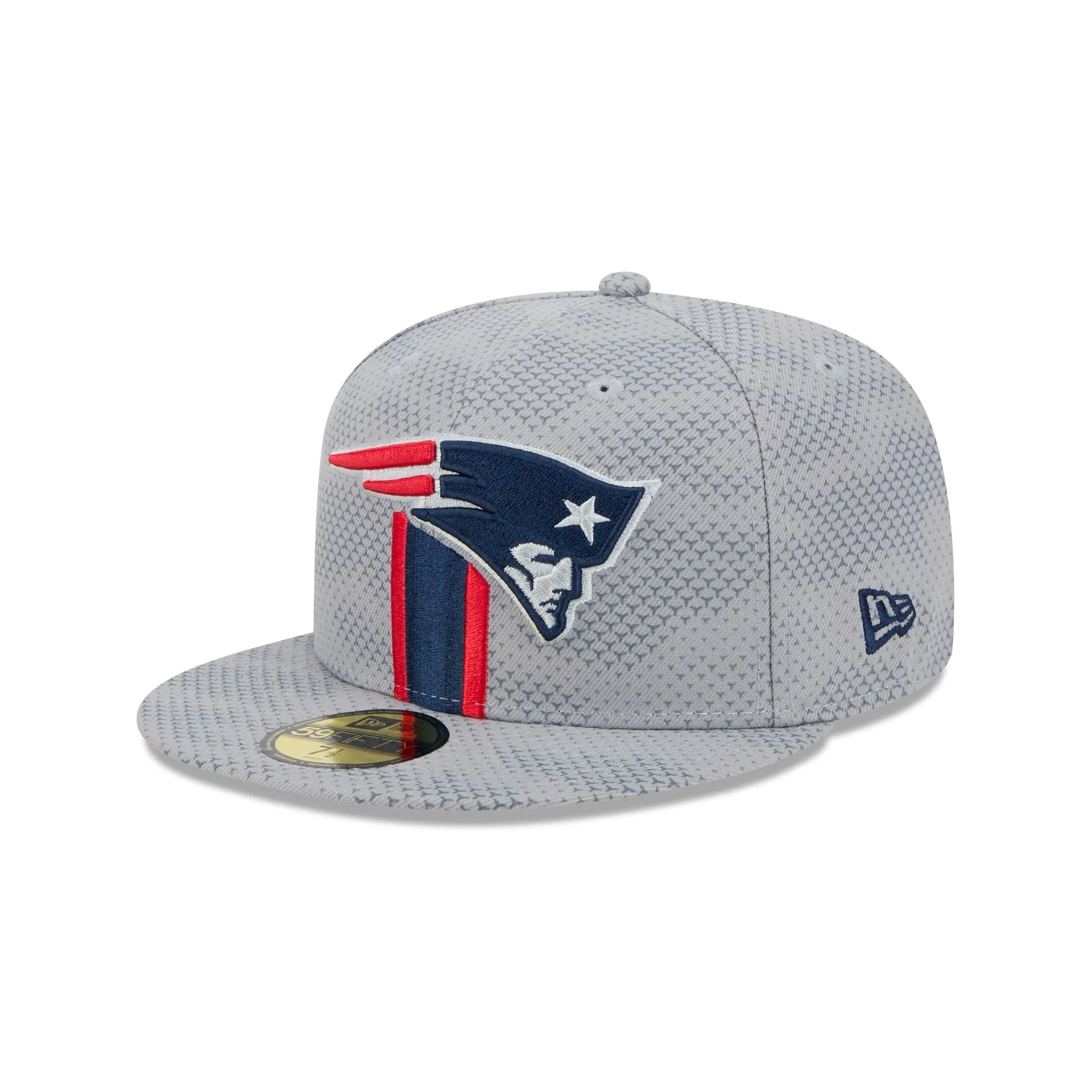New England Patriots 2024 Sideline Gray 59FIFTY Fitted Hat sold by New Era product image thumbnail 3