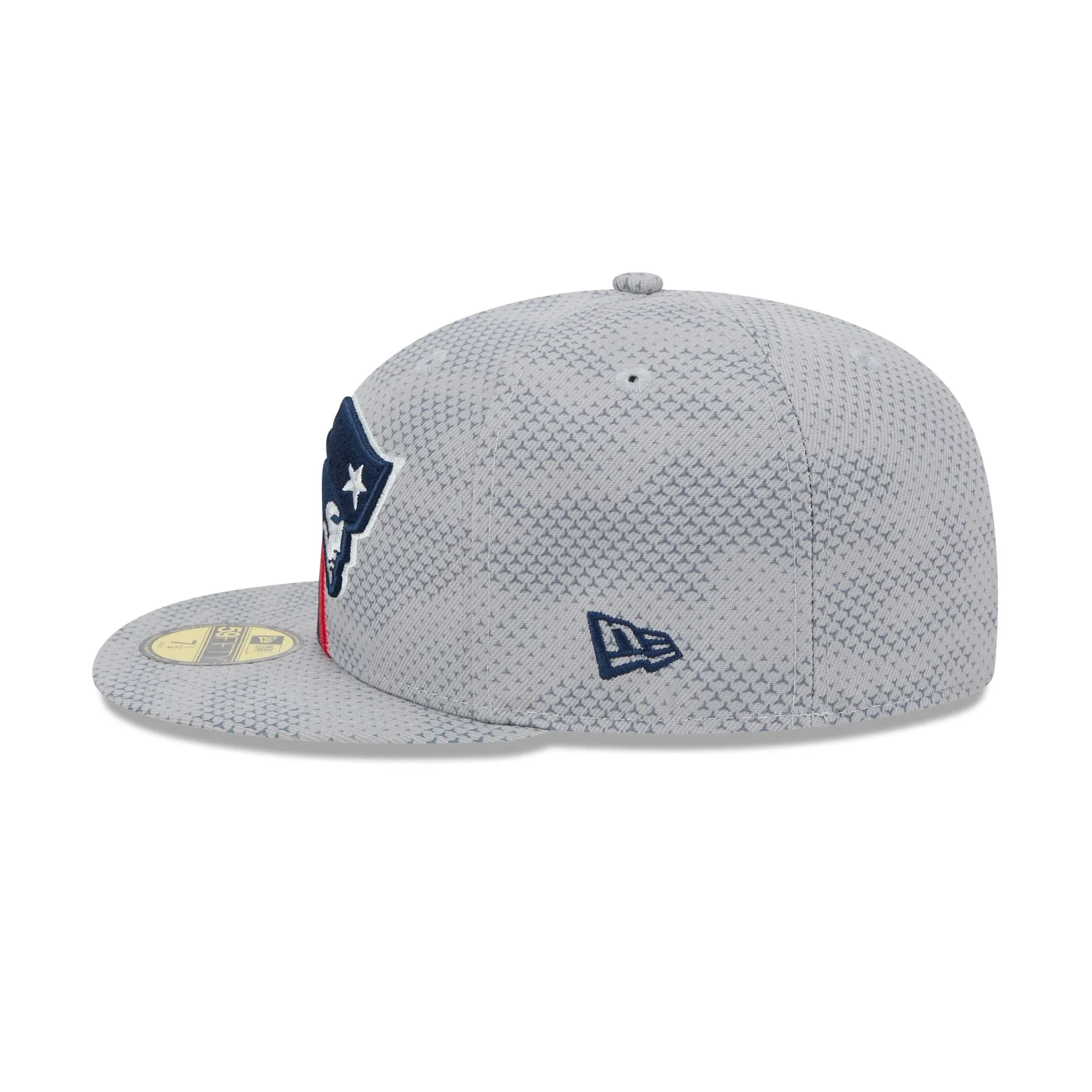 New England Patriots 2024 Sideline Gray 59FIFTY Fitted Hat sold by New Era product image thumbnail 5