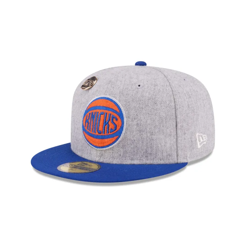 New York Knicks 70th Anniversary Gray 59FIFTY Fitted Hat sold by New Era