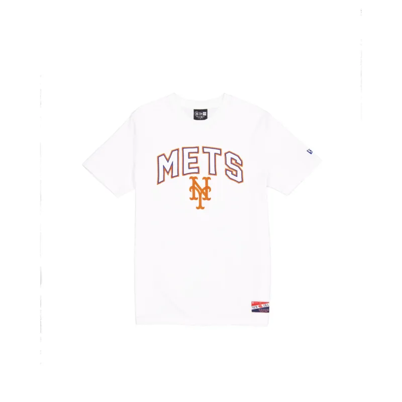 New York Mets Throwback White T-Shirt sold by New Era