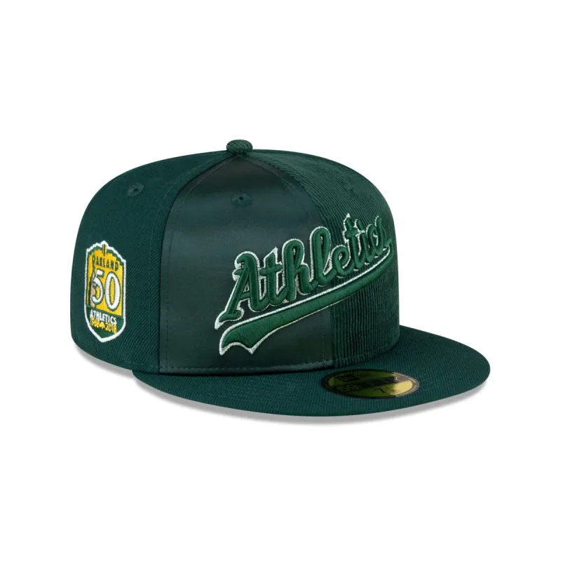 Just Caps Tri-Panel Oakland Athletics 59FIFTY Fitted Hat sold by New Era