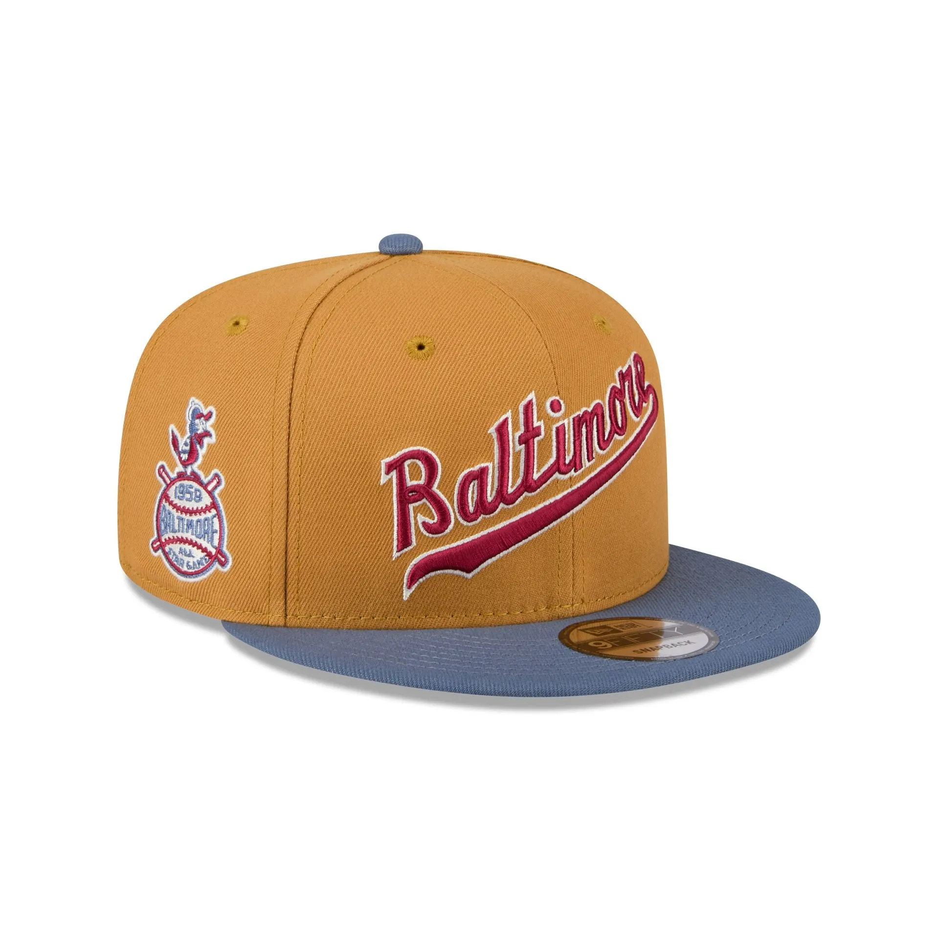 Baltimore Orioles Panama Tan 9FIFTY Snapback Hat sold by New Era