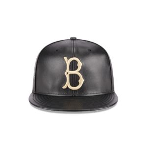 Brooklyn Dodgers Leather 59FIFTY Fitted Hat sold by New Era