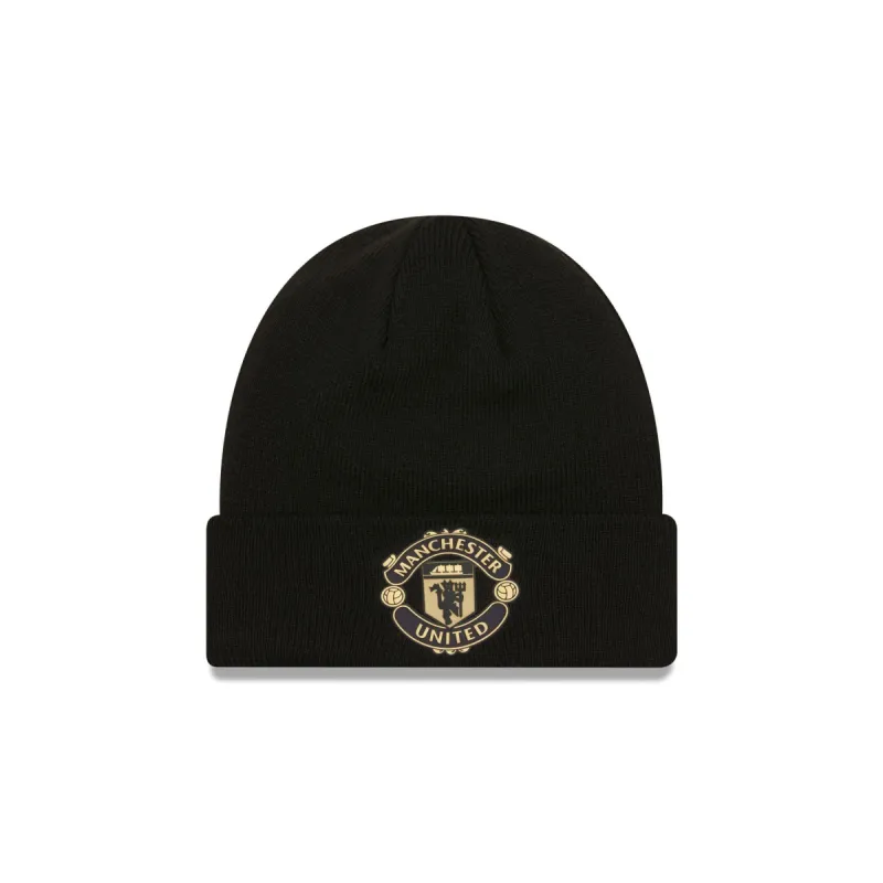 Manchester United Gold Logo Knit Hat sold by New Era