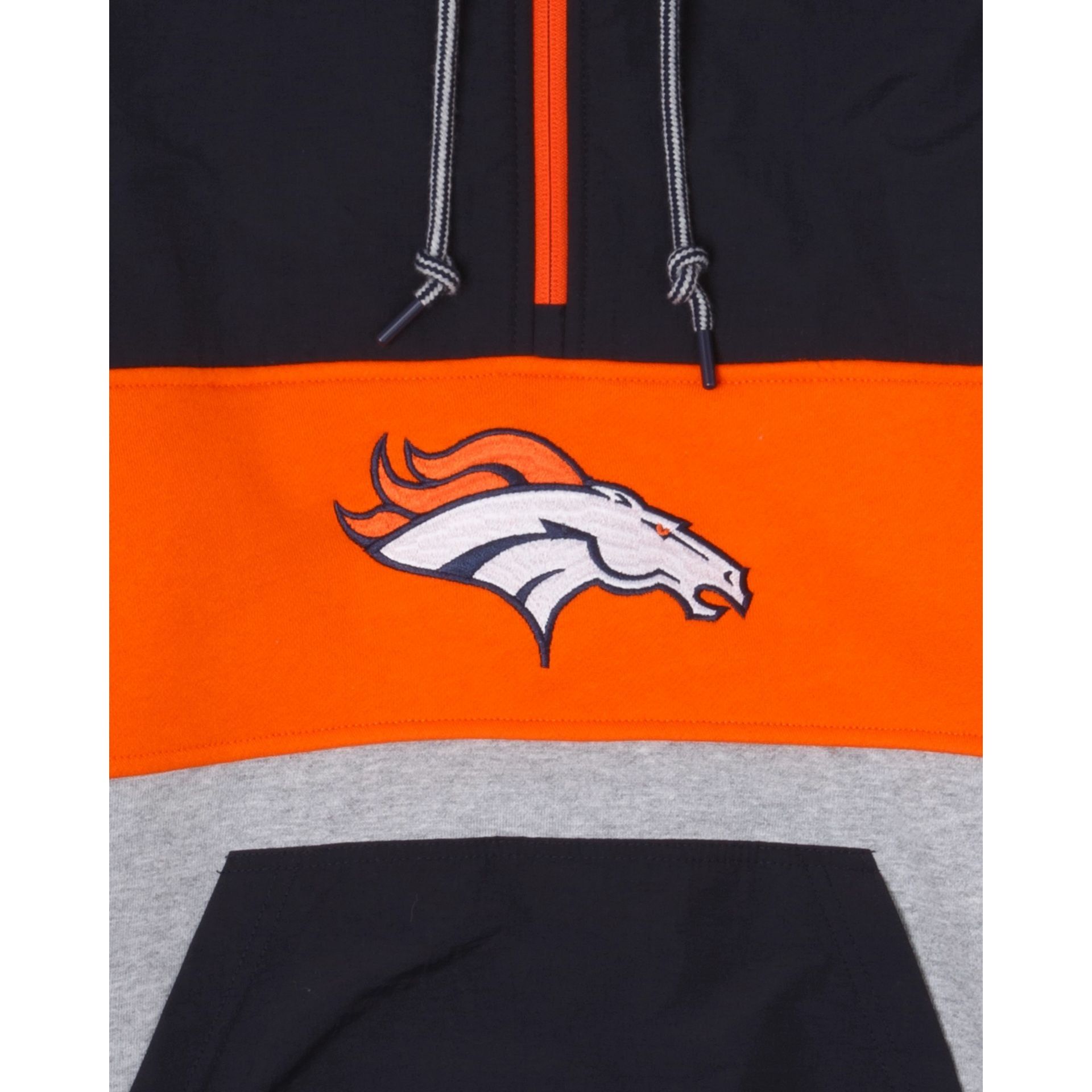 Denver Broncos Throwback Quarter Zip Hoodie sold by New Era product image thumbnail 4
