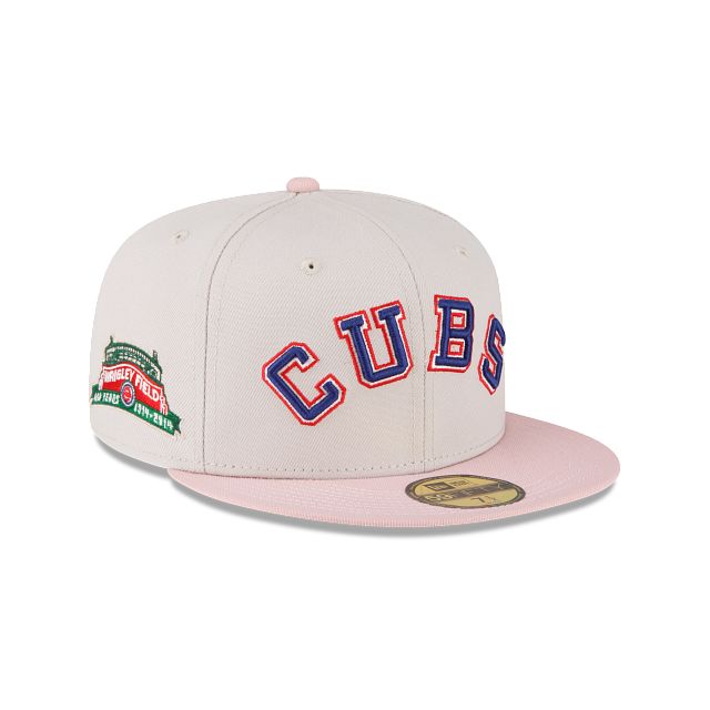 Just Caps Stone Pink Chicago Cubs 59FIFTY Fitted Hat sold by New Era