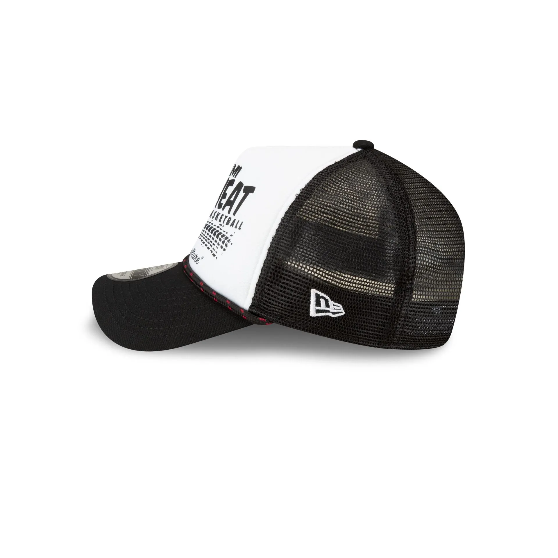Miami Heat 2024 Rally Drive White 9FORTY A-Frame Trucker Hat sold by New Era product image thumbnail 4