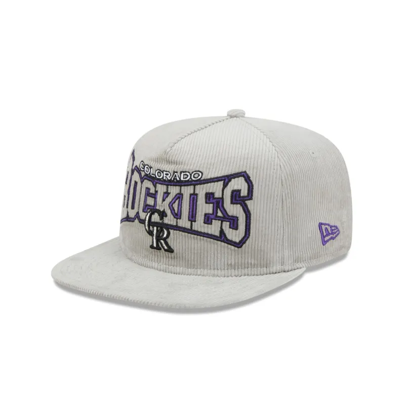 Colorado Rockies Gray Cord Golfer Hat sold by New Era