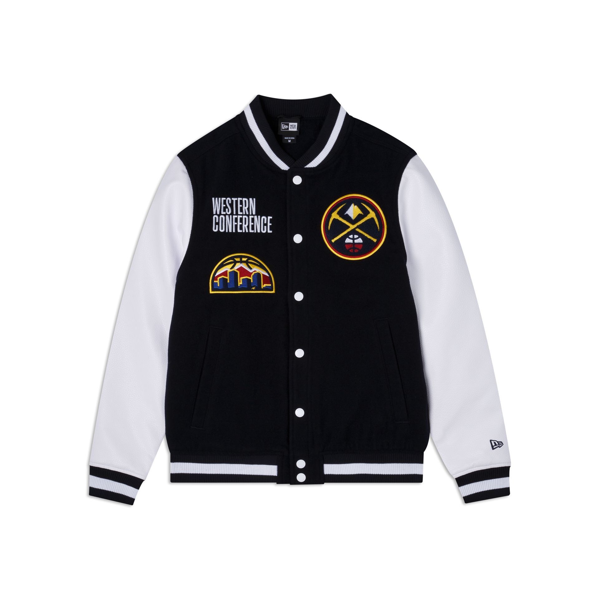 Denver Nuggets Blue Varsity Jacket sold by New Era