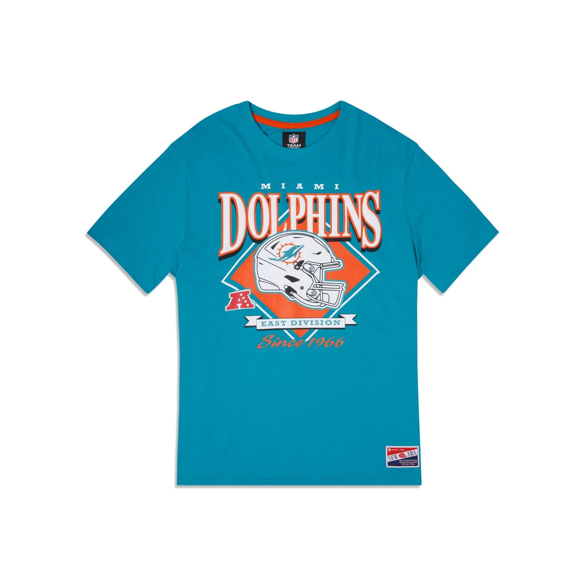 Miami Dolphins Throwback T-Shirt sold by New Era