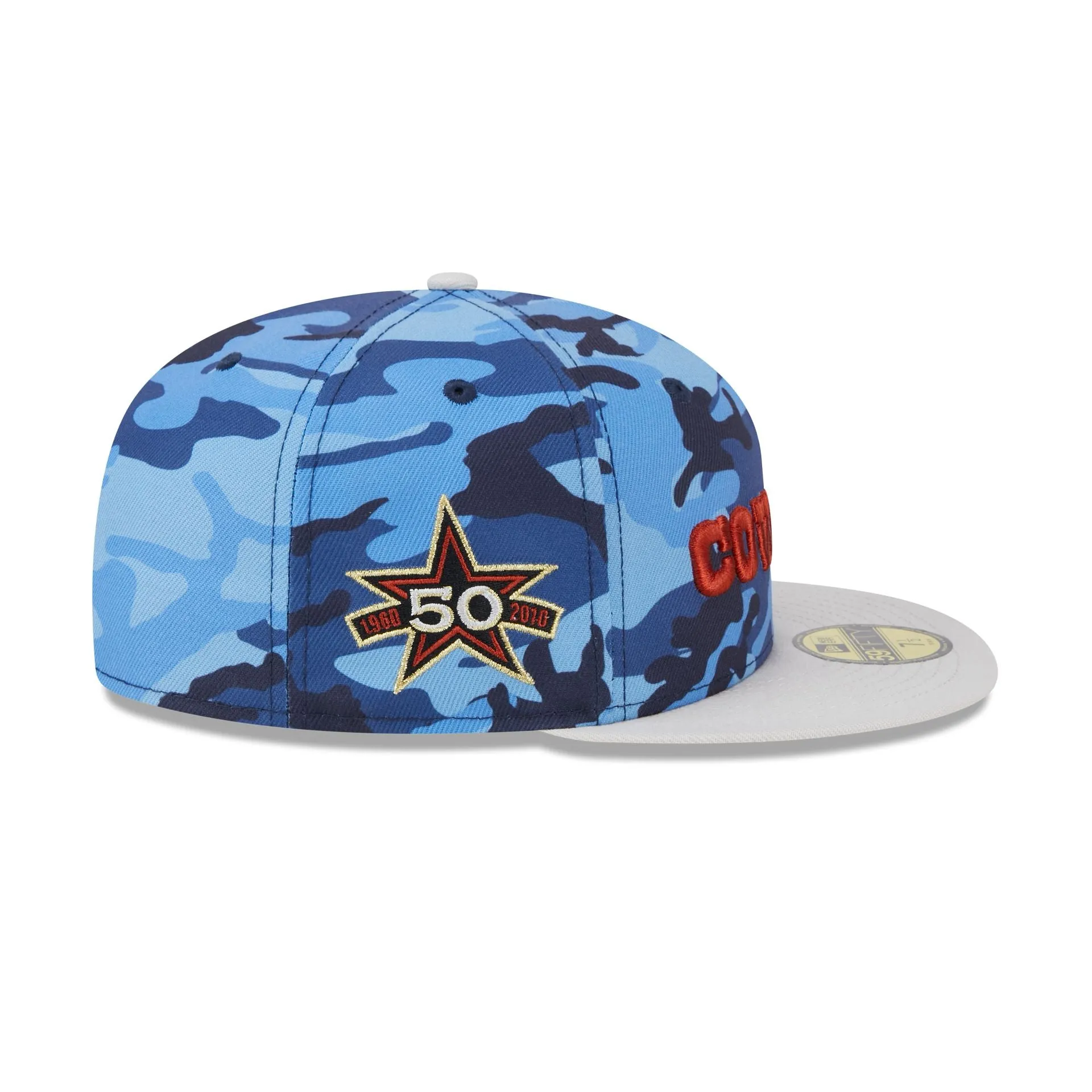 Dallas Cowboys Blue Camo 59FIFTY Fitted Hat sold by New Era product image thumbnail 4