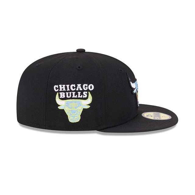 Chicago Bulls Color Pack Black 59FIFTY Fitted Hat sold by New Era product image thumbnail 4
