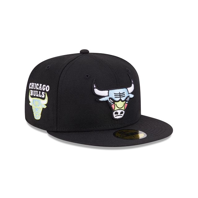 Chicago Bulls Color Pack Black 59FIFTY Fitted Hat sold by New Era