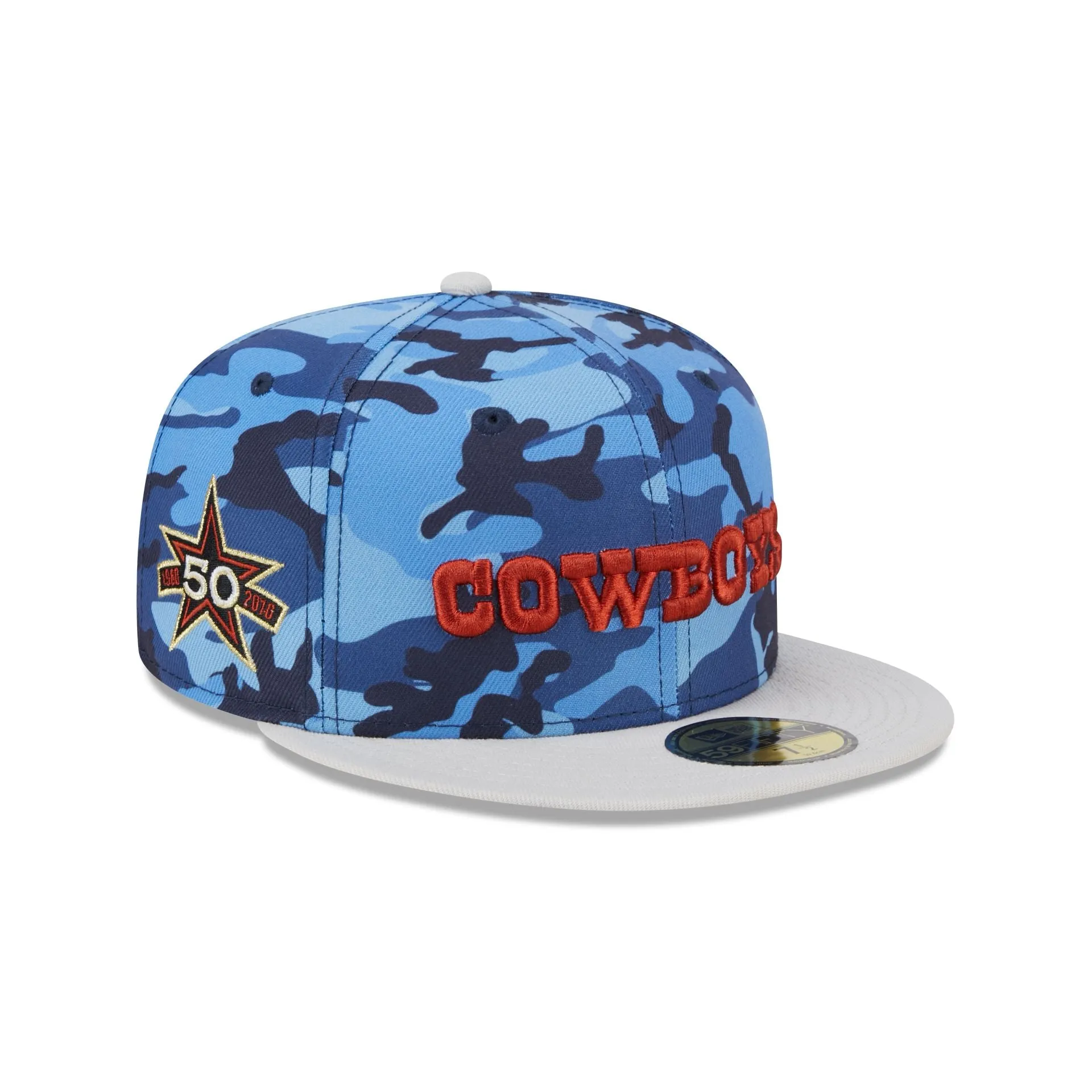 Dallas Cowboys Blue Camo 59FIFTY Fitted Hat sold by New Era