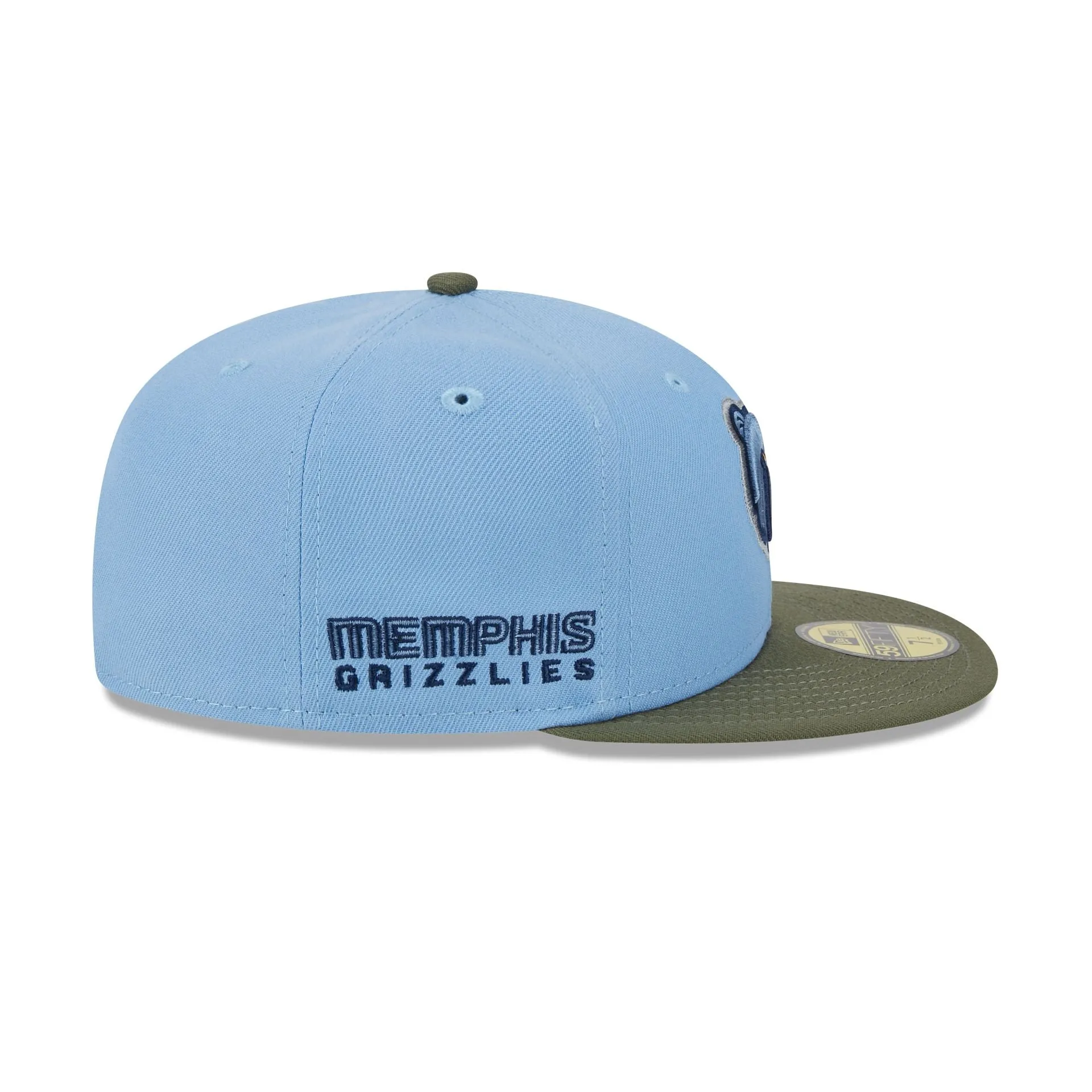 Memphis Grizzlies Olive Visor 59FIFTY Fitted Hat sold by New Era product image thumbnail 4