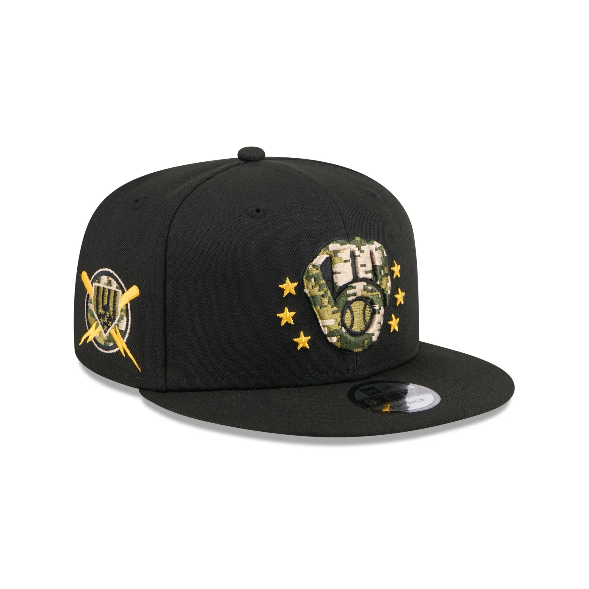 Milwaukee Brewers Armed Forces Day 2024 9FIFTY Snapback Hat sold by New Era