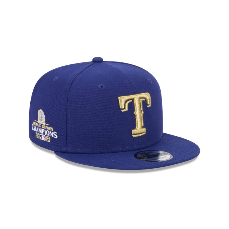 Texas Rangers Gold Collection 9FIFTY Snapback Hat sold by New Era