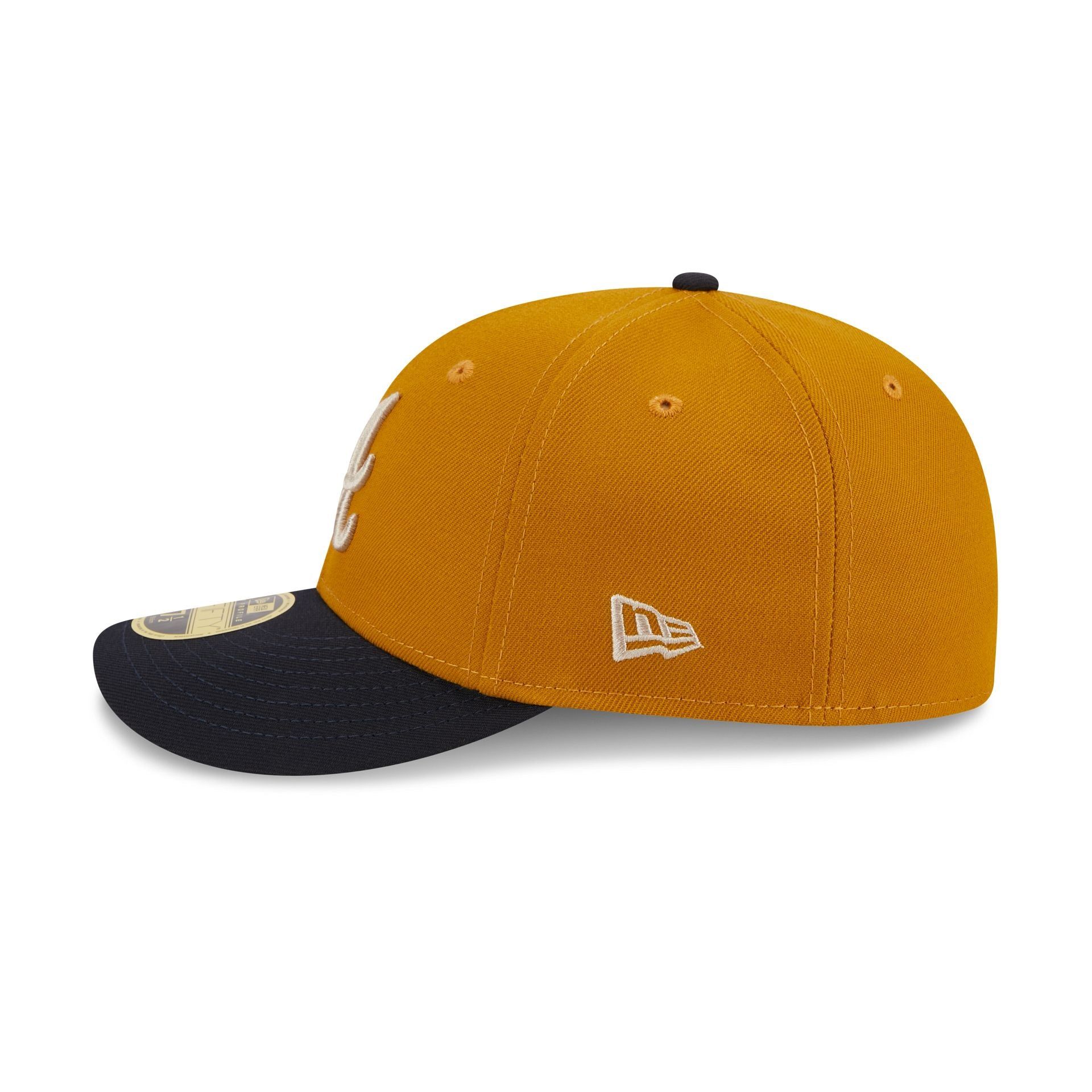 Atlanta Braves Vintage Gold Low Profile 59FIFTY Fitted Hat sold by New Era product image thumbnail 4