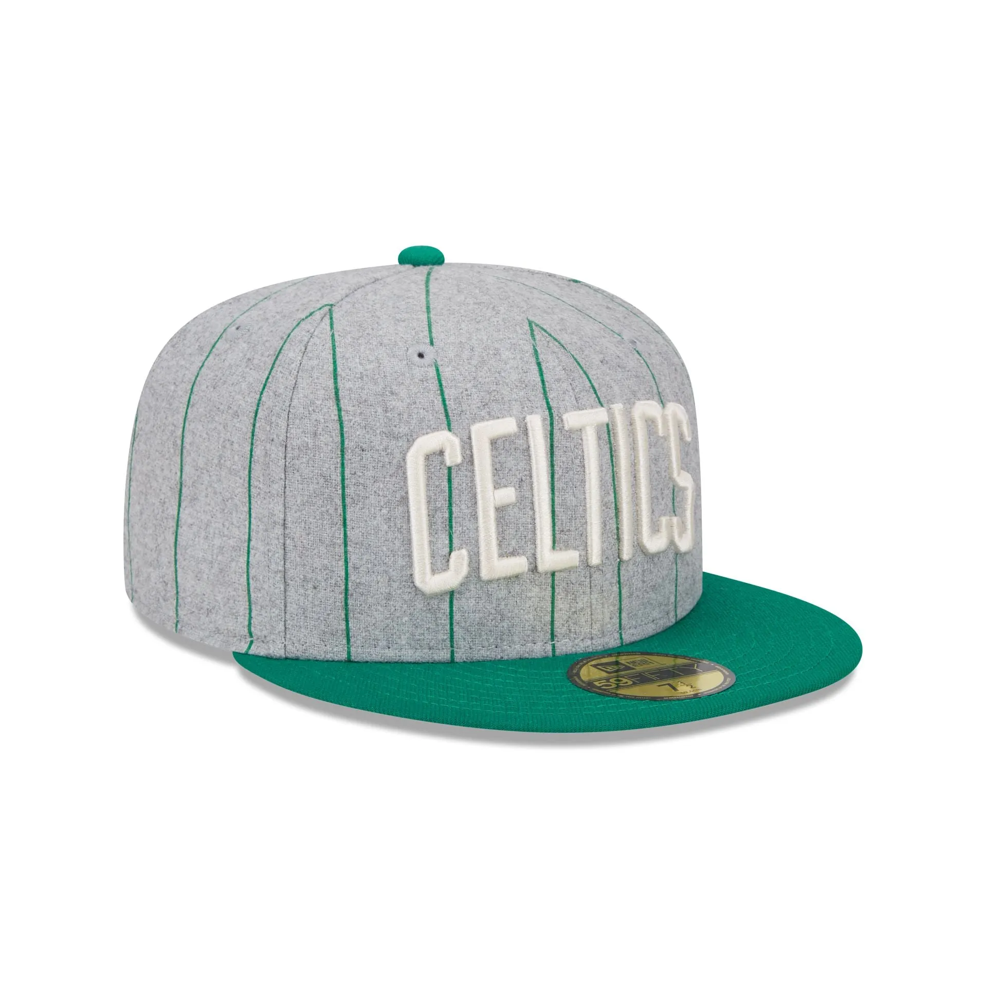 Boston Celtics Heather Pinstripe 59FIFTY Fitted Hat sold by New Era product image thumbnail 3