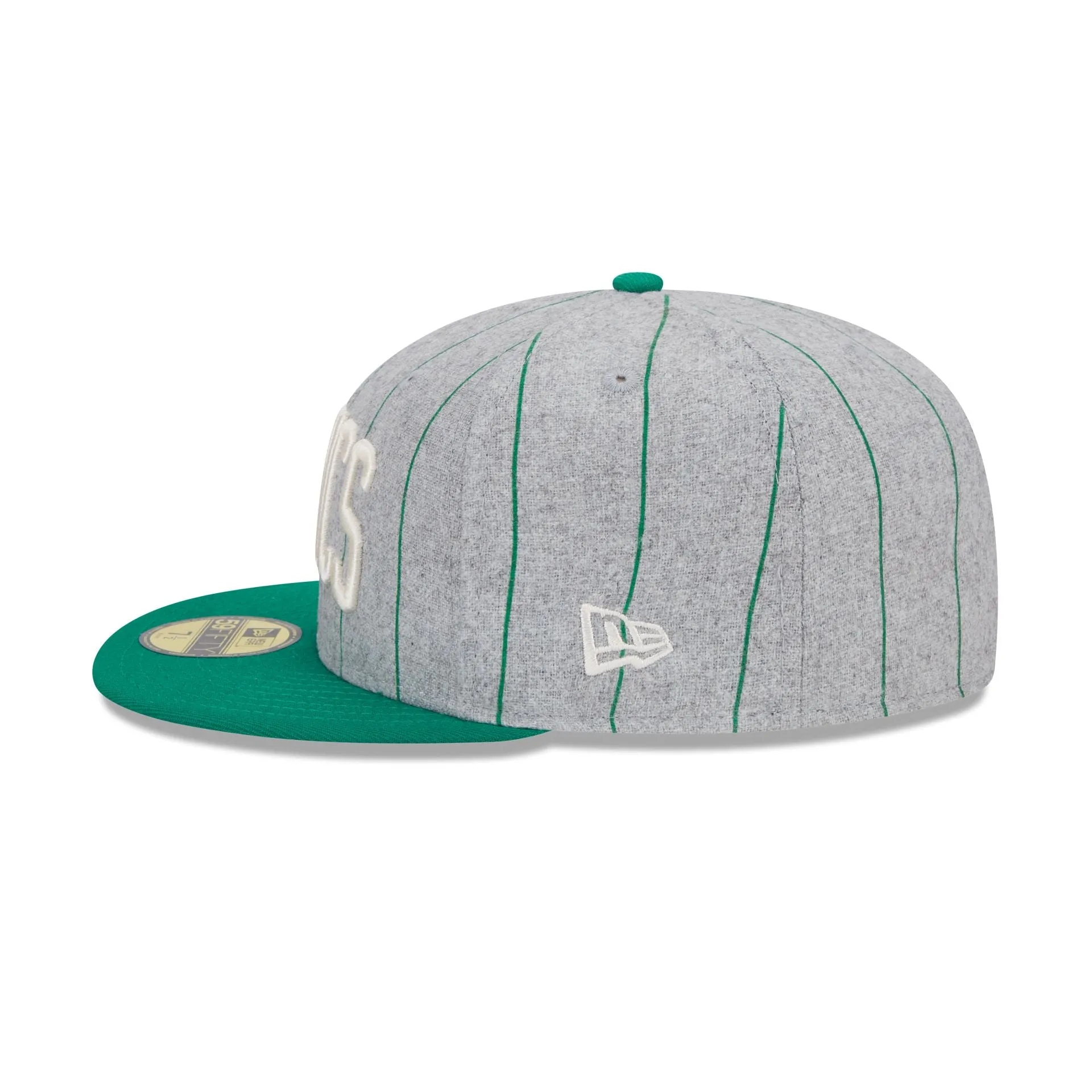 Boston Celtics Heather Pinstripe 59FIFTY Fitted Hat sold by New Era product image thumbnail 4