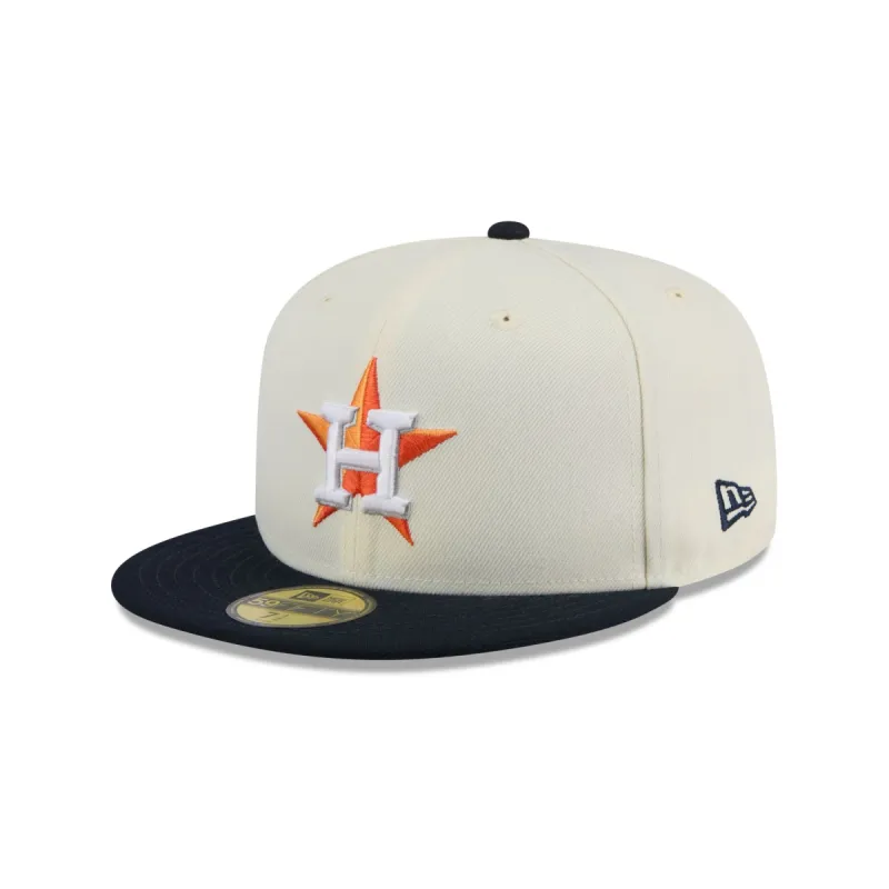 Houston Astros Chrome 59FIFTY Fitted Hat sold by New Era