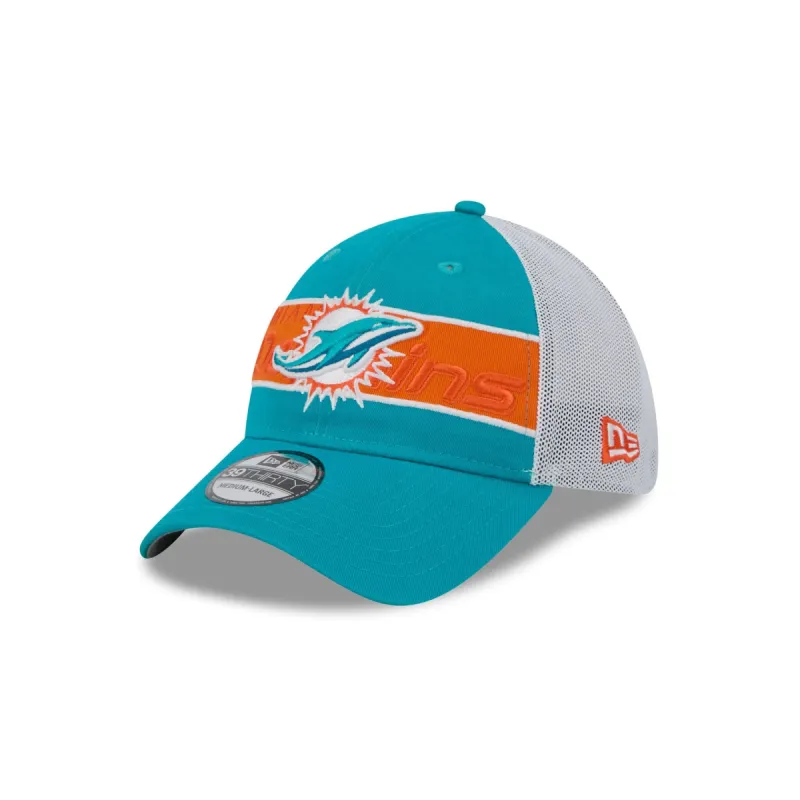 Miami Dolphins Banded 39THIRTY Stretch Fit Hat sold by New Era