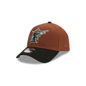 Miami Marlins Harvest 9FORTY A-Frame Snapback Hat sold by New Era