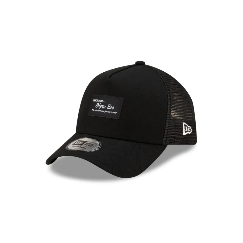New Era Cap Black Duck Canvas 9FORTY A-Frame Trucker made by New Era