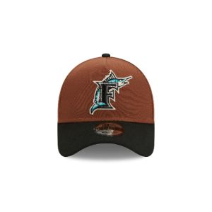 Miami Marlins Harvest 9FORTY A-Frame Snapback Hat sold by New Era