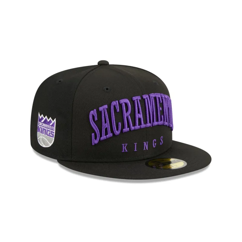 Sacramento Kings Sport Night Wordmark 59FIFTY Fitted Hat sold by New Era