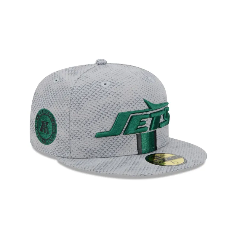 New York Jets 2024 Sideline Gray 59FIFTY Fitted Hat sold by New Era
