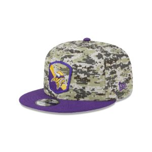Minnesota Vikings 2023 Salute to Service Camo 9FIFTY Snapback Hat sold by New Era