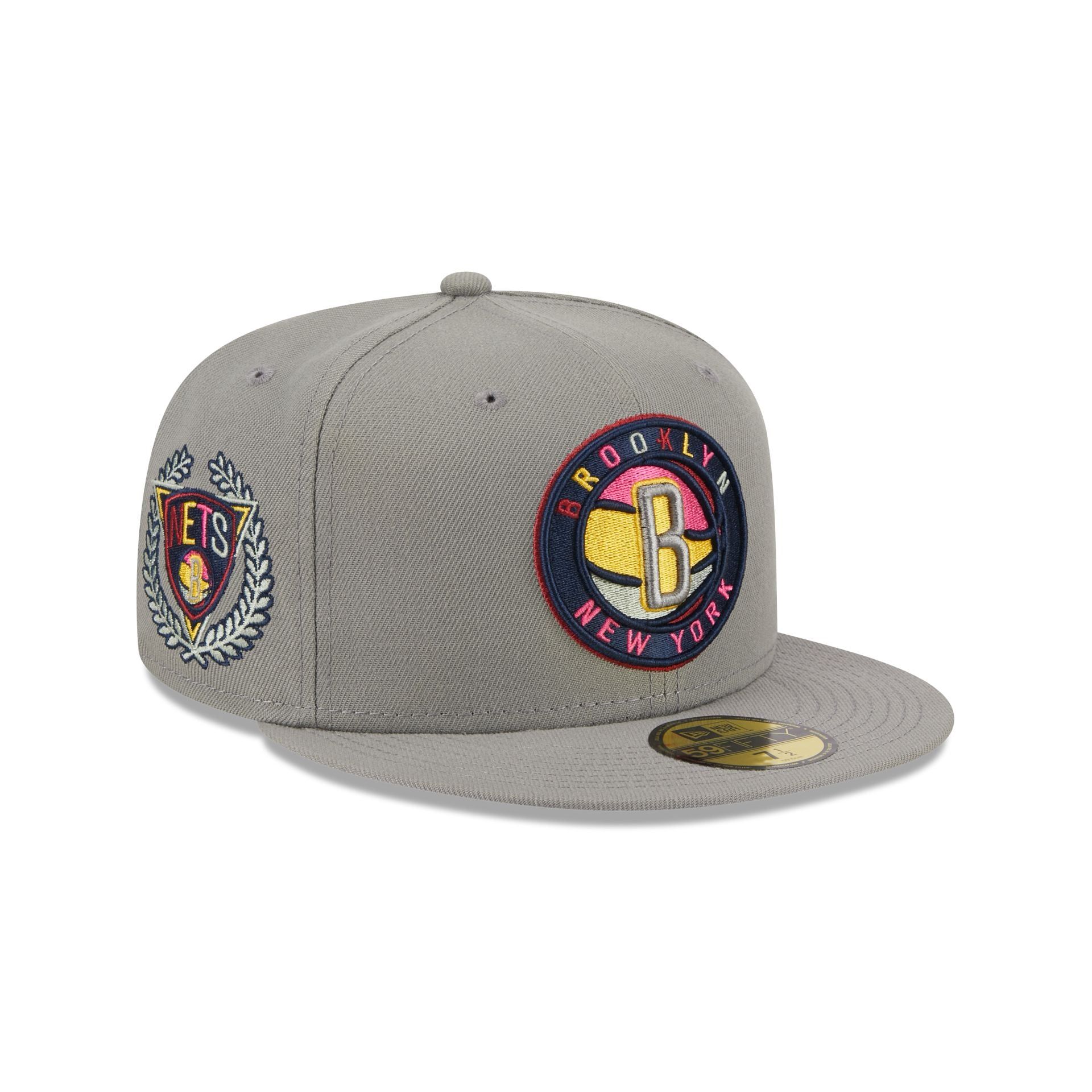 Brooklyn Nets Color Pack Gray 59FIFTY Fitted Hat sold by New Era