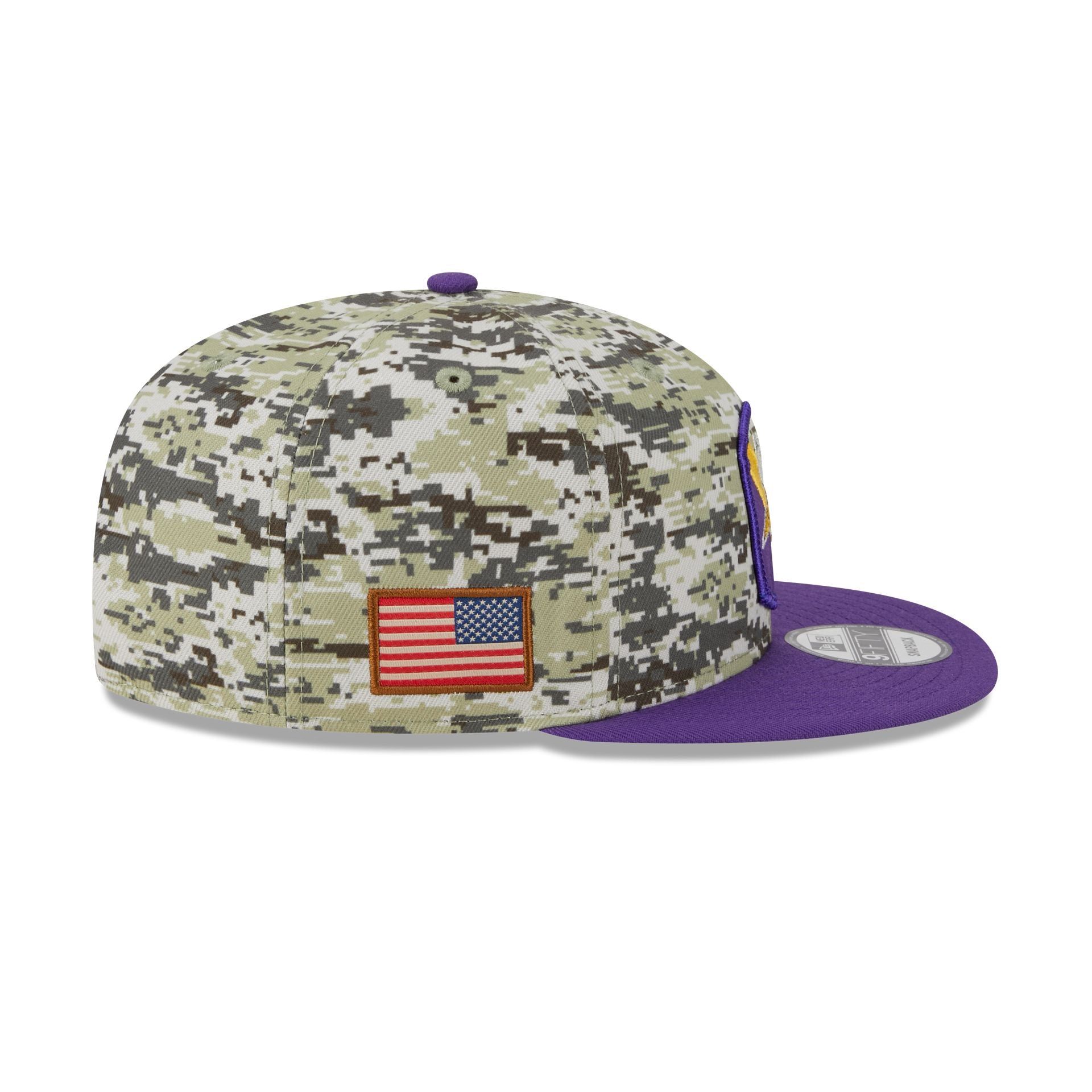 Minnesota Vikings 2023 Salute to Service Camo 9FIFTY Snapback Hat sold by New Era product image thumbnail 4