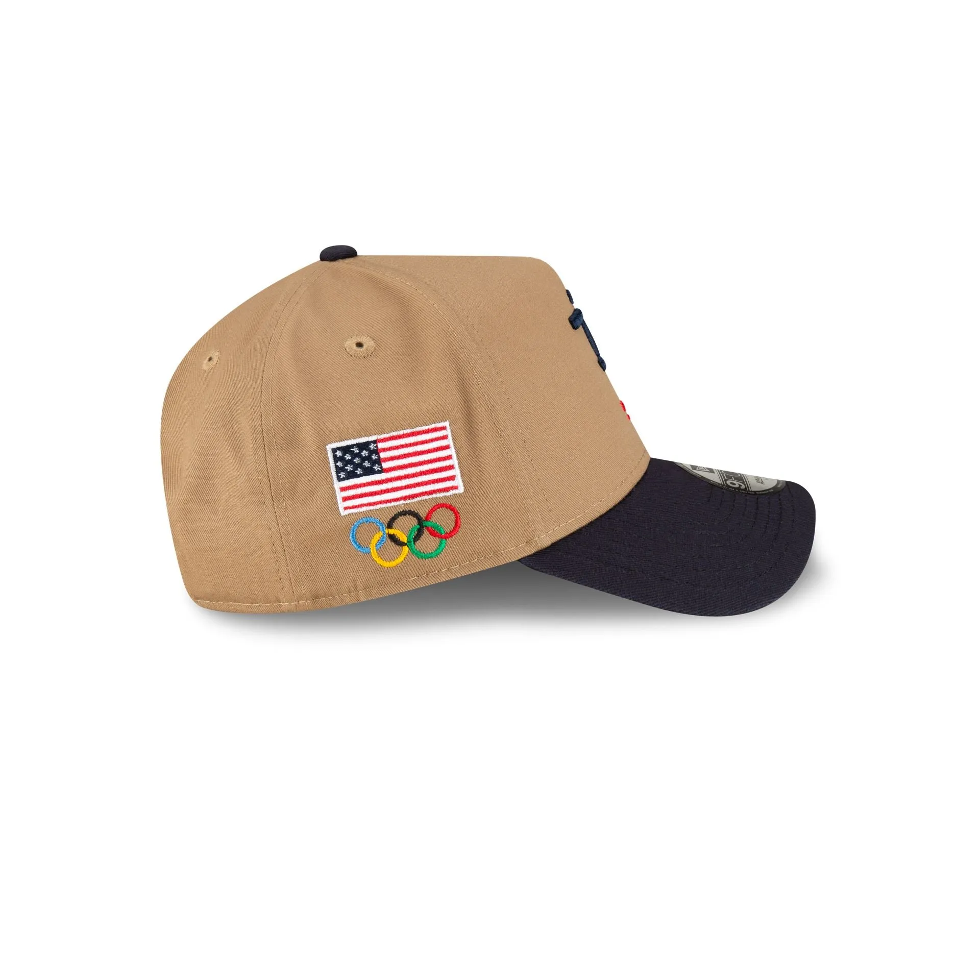 Team USA Soccer Khaki 9FORTY A-Frame Snapback Hat sold by New Era product image thumbnail 4