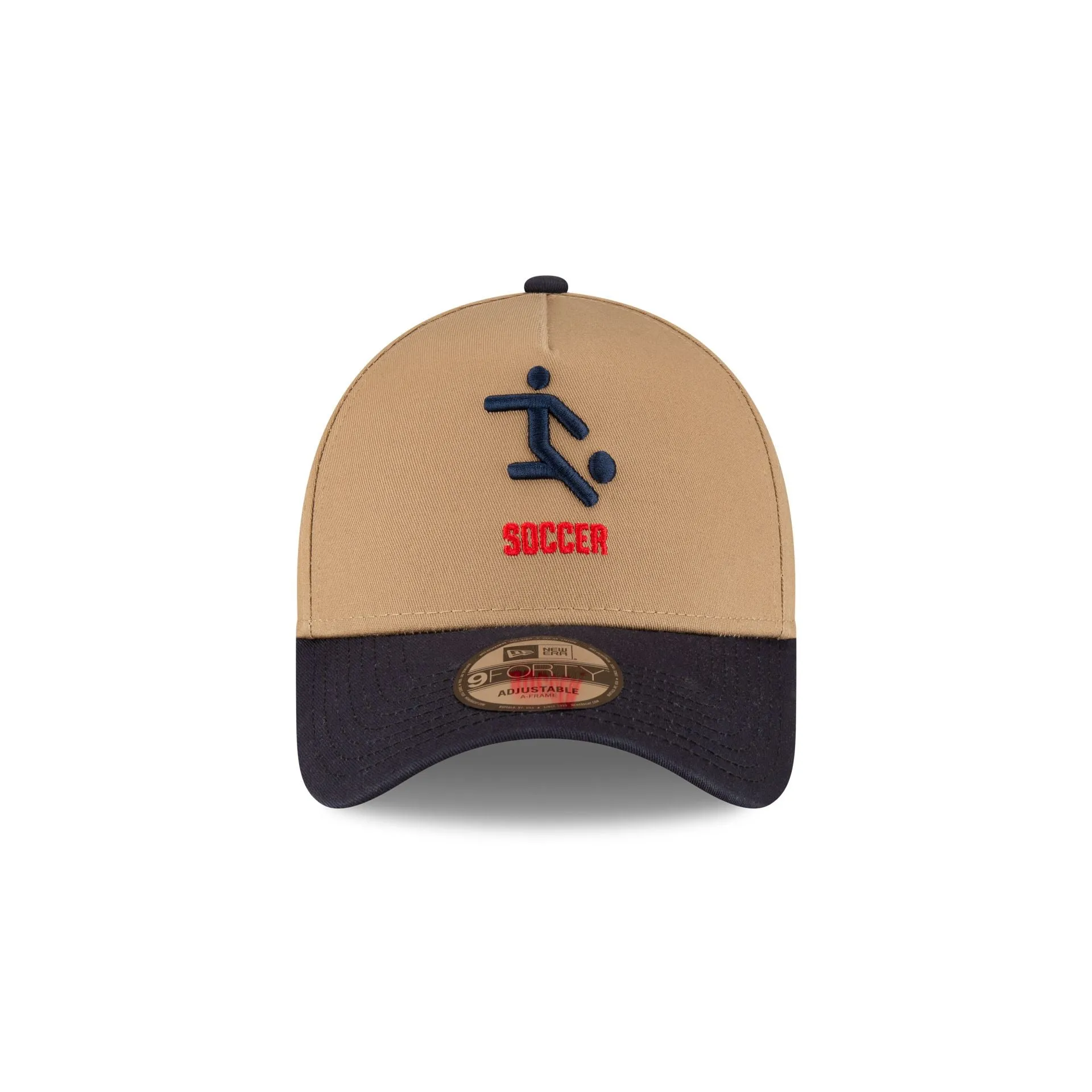 Team USA Soccer Khaki 9FORTY A-Frame Snapback Hat sold by New Era product image thumbnail 2
