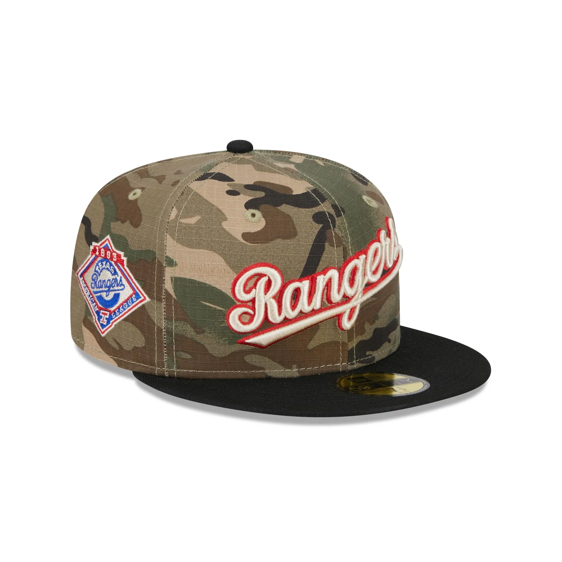 Texas Rangers Camo Crown 59FIFTY Fitted Hat sold by New Era