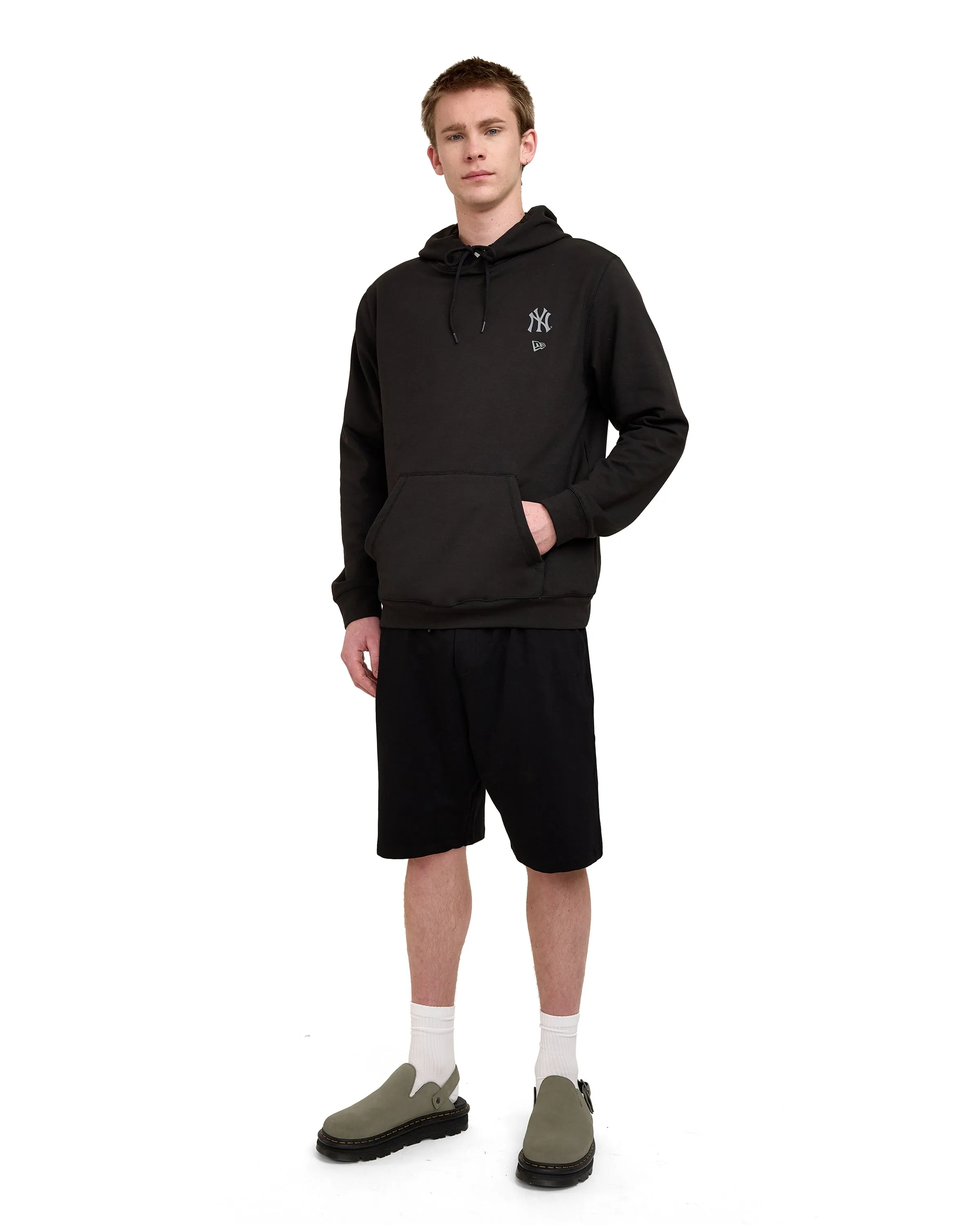 New York Yankees Logo Essentials Tonal Black Hoodie sold by New Era product image thumbnail 4