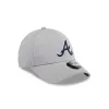 Atlanta Braves Gray 9FORTY Stretch-Snap Hat sold by New Era